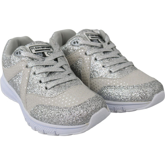 Plein Sport Chic Silver Runner Jasmines Sneakers 4059623083170