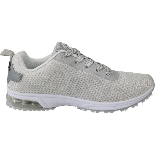 Plein Sport Glamorous Silver Gretel Sport Sneakers 4059623082128