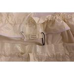 Licia Florio White Above-Knee Stretch Waist Strap Skirt MOM10098-1