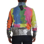 Dolce & Gabbana Multicolor Turtleneck Pullover Mohair Sweater