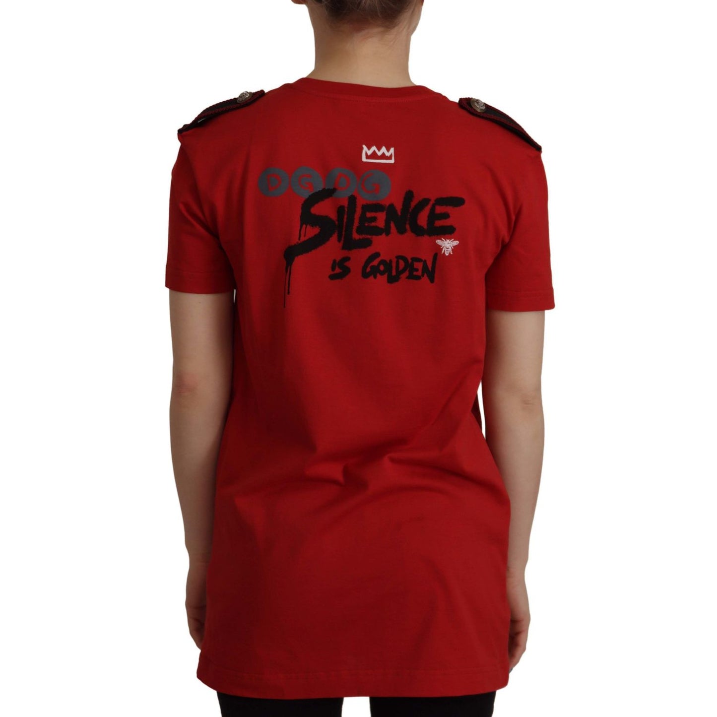 Dolce & Gabbana Red Amor Vincit Omnia Crewneck T-shirt