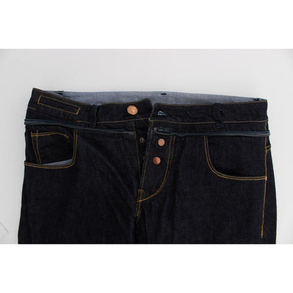 Acht Blue Cotton Regular Straight Fit Jeans Jeans & Pants