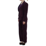 BENCIVENGA Purple Wool Suit T-Shirt Set Suit