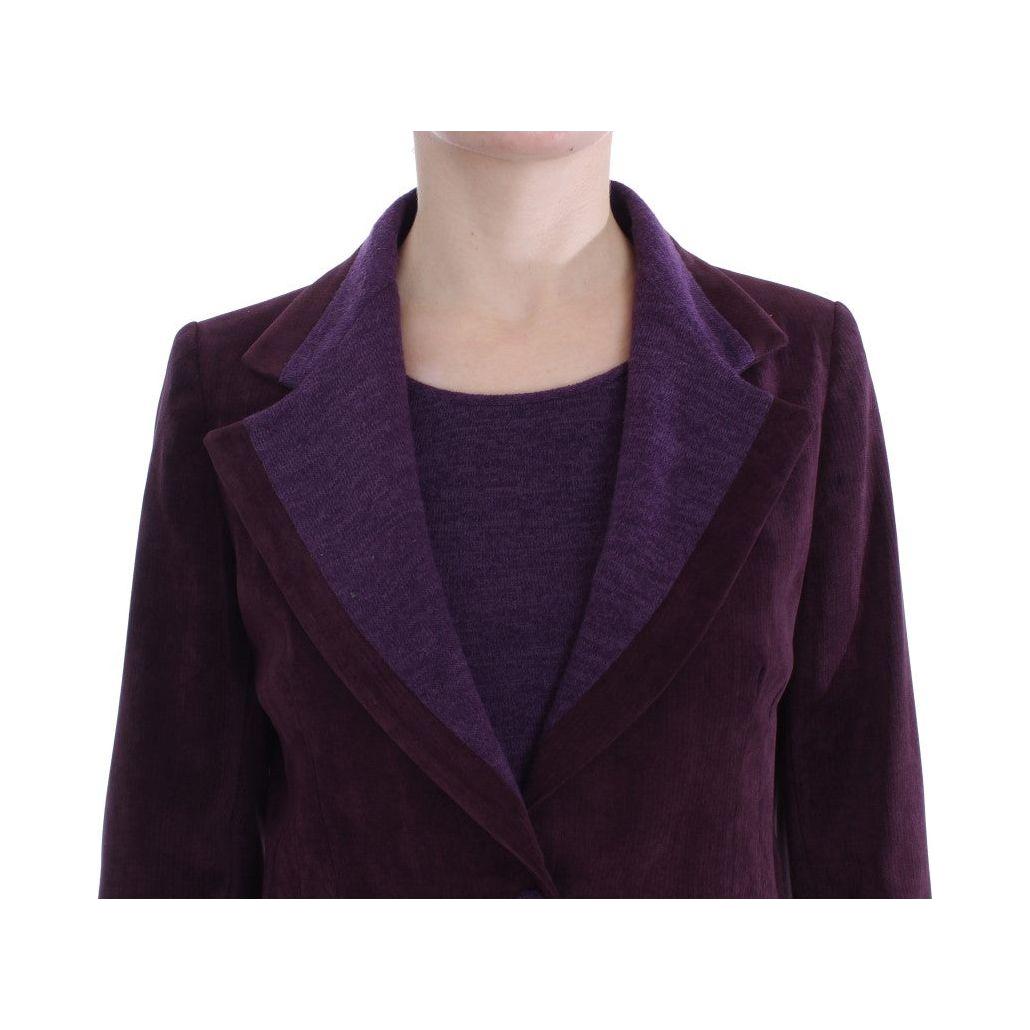 BENCIVENGA Purple Wool Suit T-Shirt Set Suit