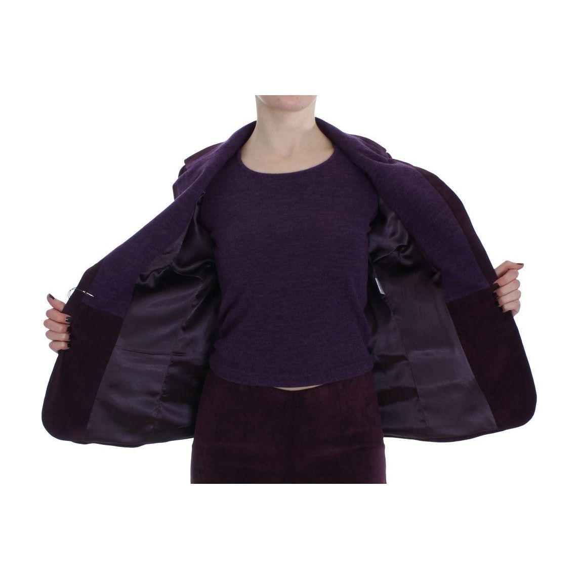 BENCIVENGA Purple Wool Suit T-Shirt Set Suit