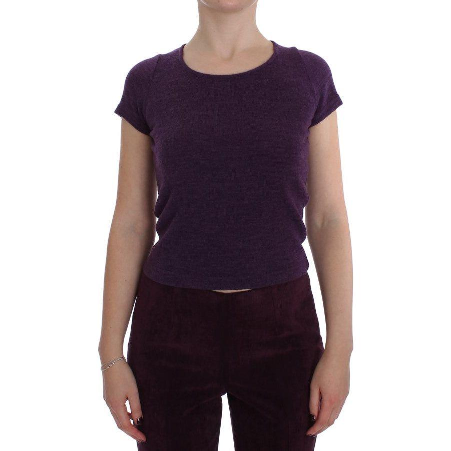 BENCIVENGA Purple Wool Suit T-Shirt Set Suit