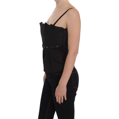 Exte Black Tank Party Evening Top Blouse Top Blouse