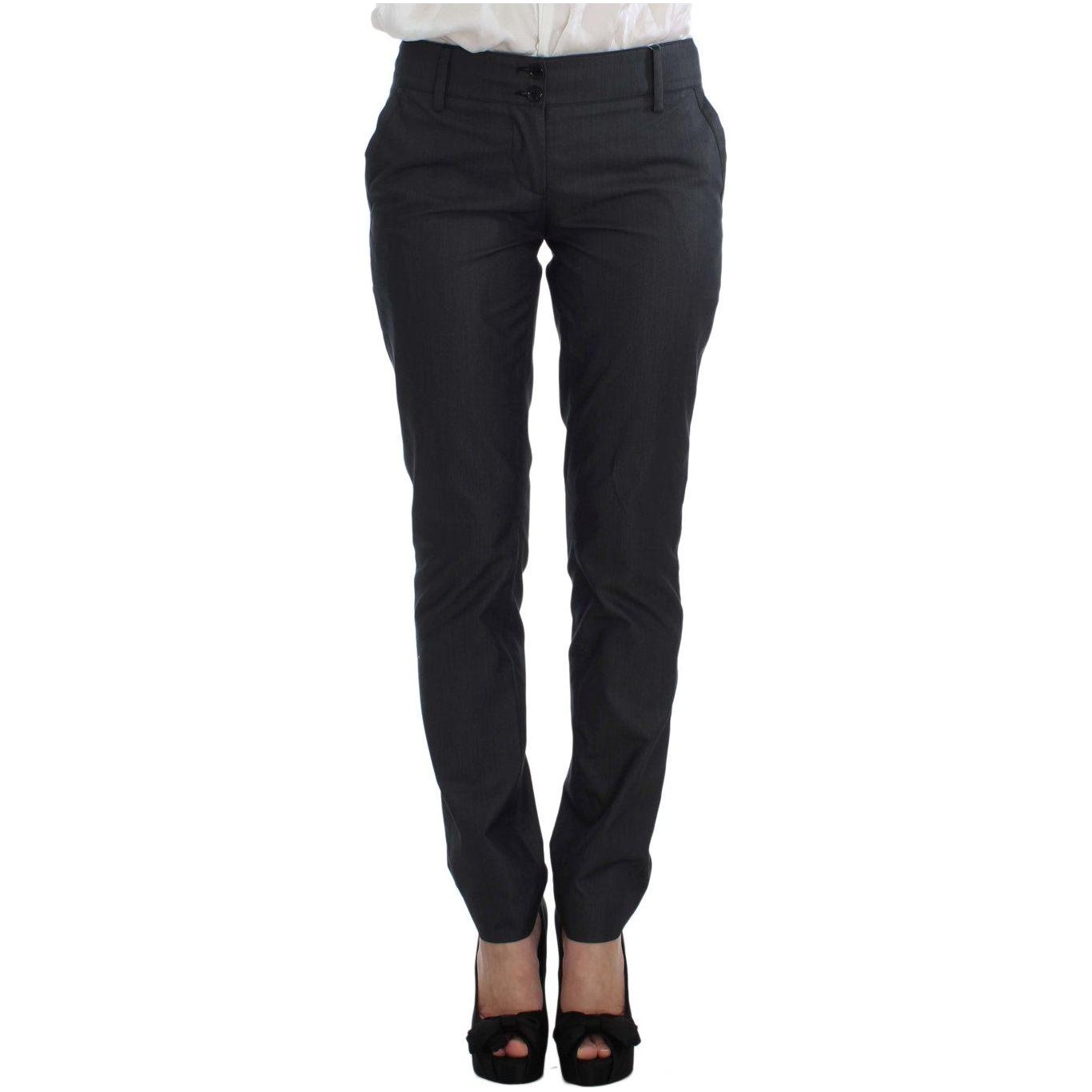 Exte Gray One Button Two Piece Suit