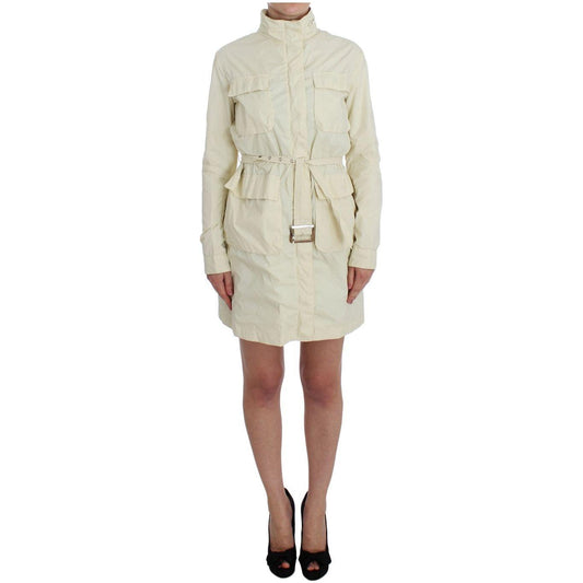 P.A.R.O.S.H. Beige Weather Proof Trench Jacket Coat