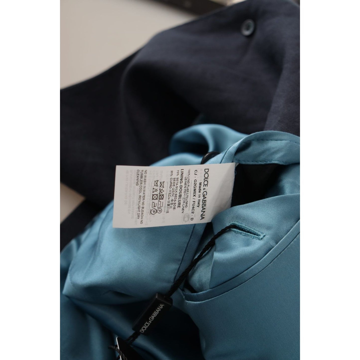 Dolce & Gabbana Dark Blue ALTA SARTORIA Jacket Coat Blazer
