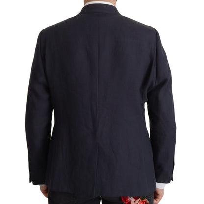 Dolce & Gabbana Dark Blue ALTA SARTORIA Jacket Coat Blazer