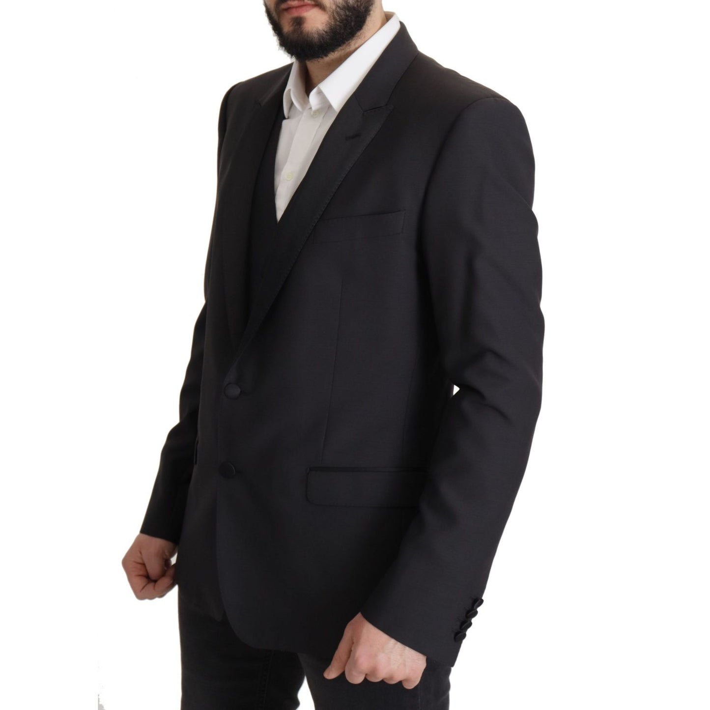 Dolce & Gabbana Dark Blue Single Breasted MARTINI Blazer