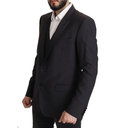 Dolce & Gabbana Dark Blue Single Breasted MARTINI Blazer