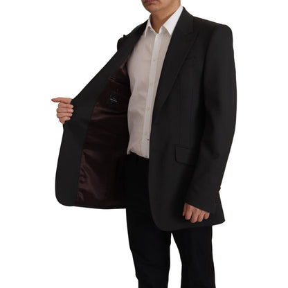 Dolce & Gabbana Black Wool Single Breasted Blazer v