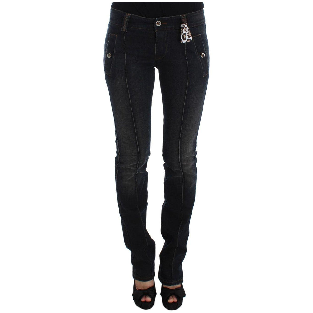 Ermanno Scervino Blue Wash Cotton Slim Fit Jeans