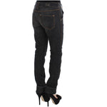 Ermanno Scervino Gray Cotton Slim Fit Denim Jeans