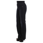 Ermanno Scervino Blue Cotton Blend Slim Fit Bootcut Jeans Jeans & Pants