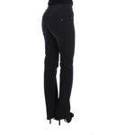 Ermanno Scervino Blue Cotton Blend Slim Fit Bootcut Jeans Jeans & Pants