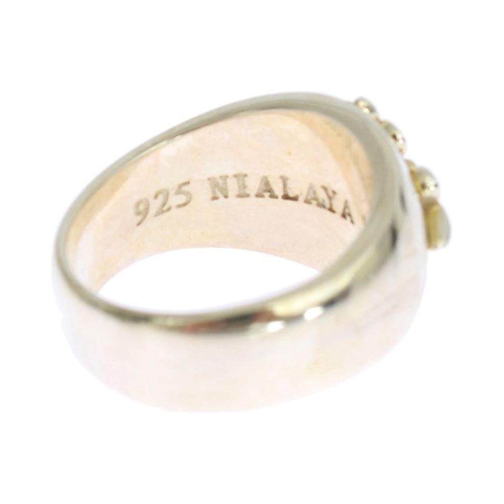 Nialaya Silver Crest 925 Sterling Ring Ring