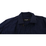 Dsquared² Dark Blue Cotton Collared Long Sleeves Casual Shirt