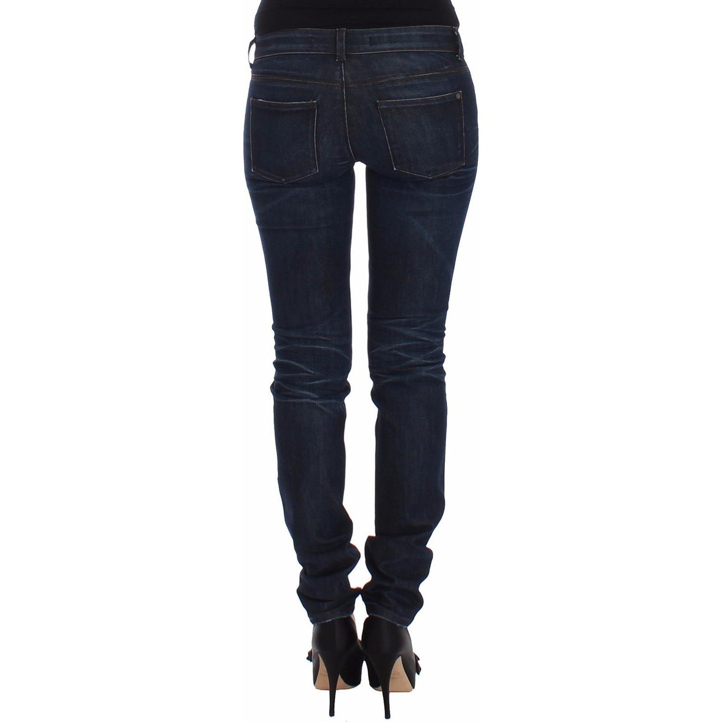 Ermanno Scervino Blue Slim Jeans Denim Pants Skinny Leg Stretch