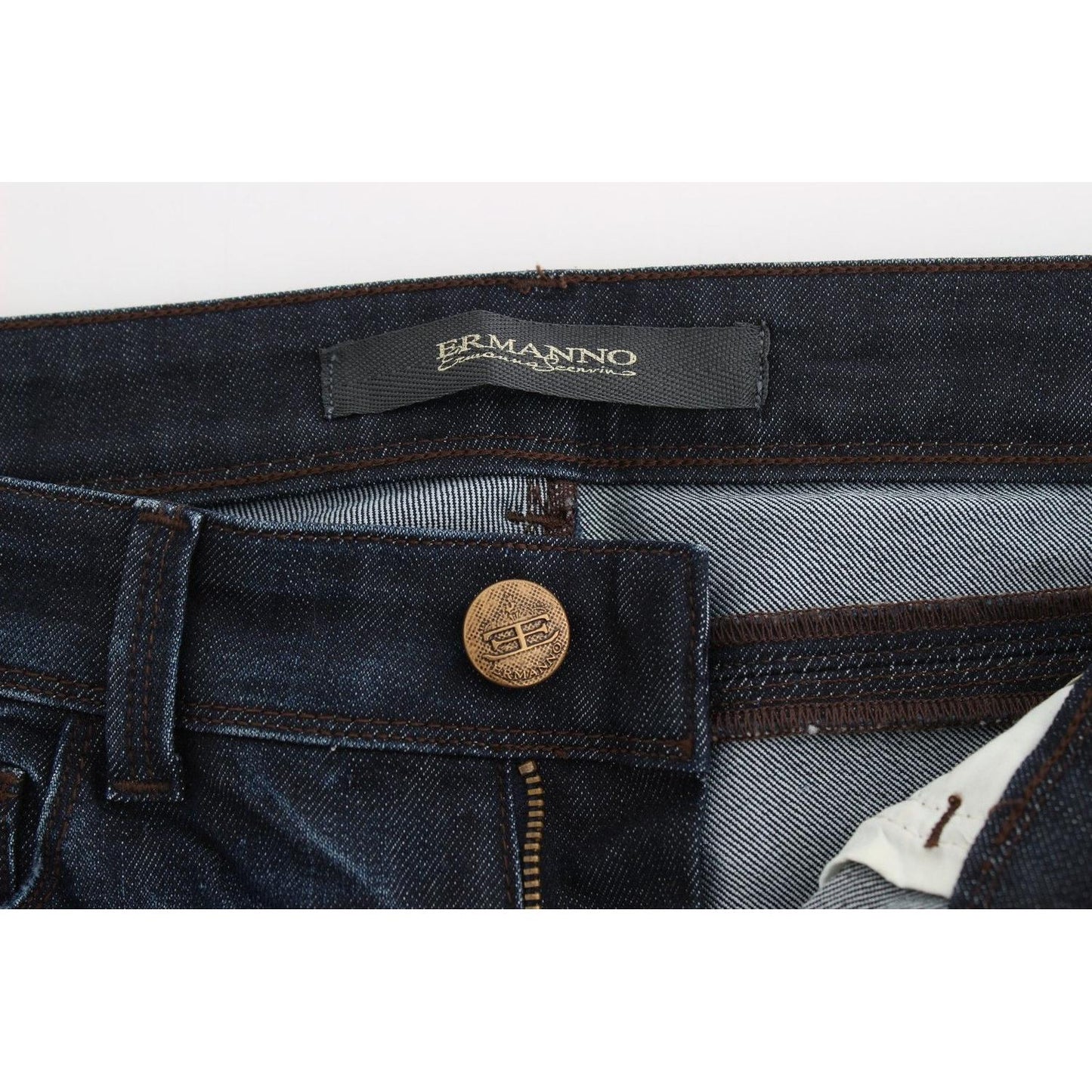 Ermanno Scervino Blue Slim Jeans Denim Pants Skinny Leg Stretch