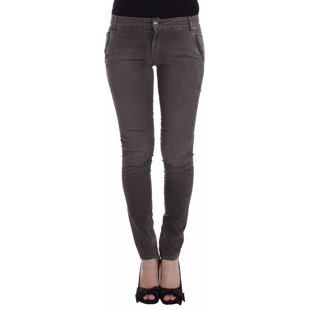 Ermanno Scervino Gray Slim Jeans Denim Pants Skinny Leg Stretch