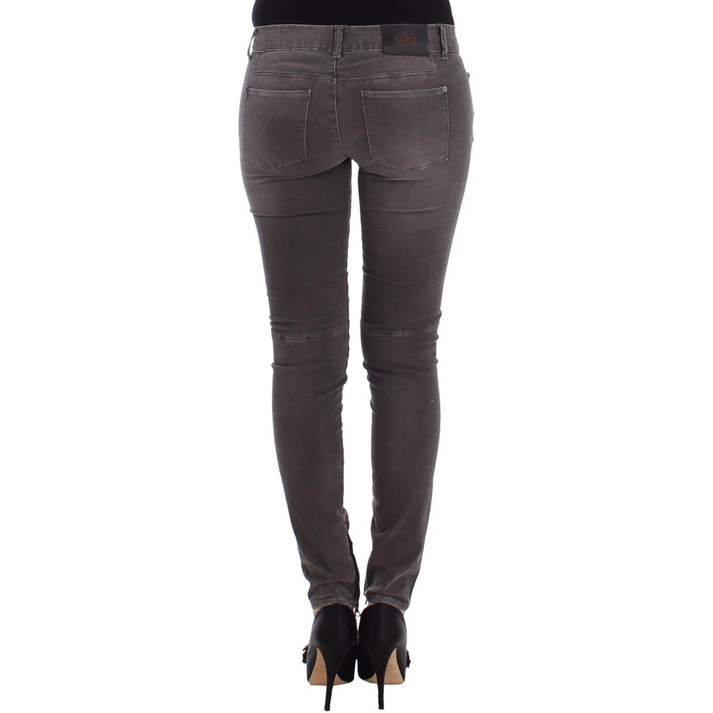 Ermanno Scervino Gray Slim Jeans Denim Pants Skinny Leg Stretch