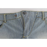 Ermanno Scervino Beachwear Blue Denim City Casual Dress Shorts