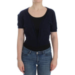 Ermanno Scervino Knit Blue Wool Sweater Cardigan