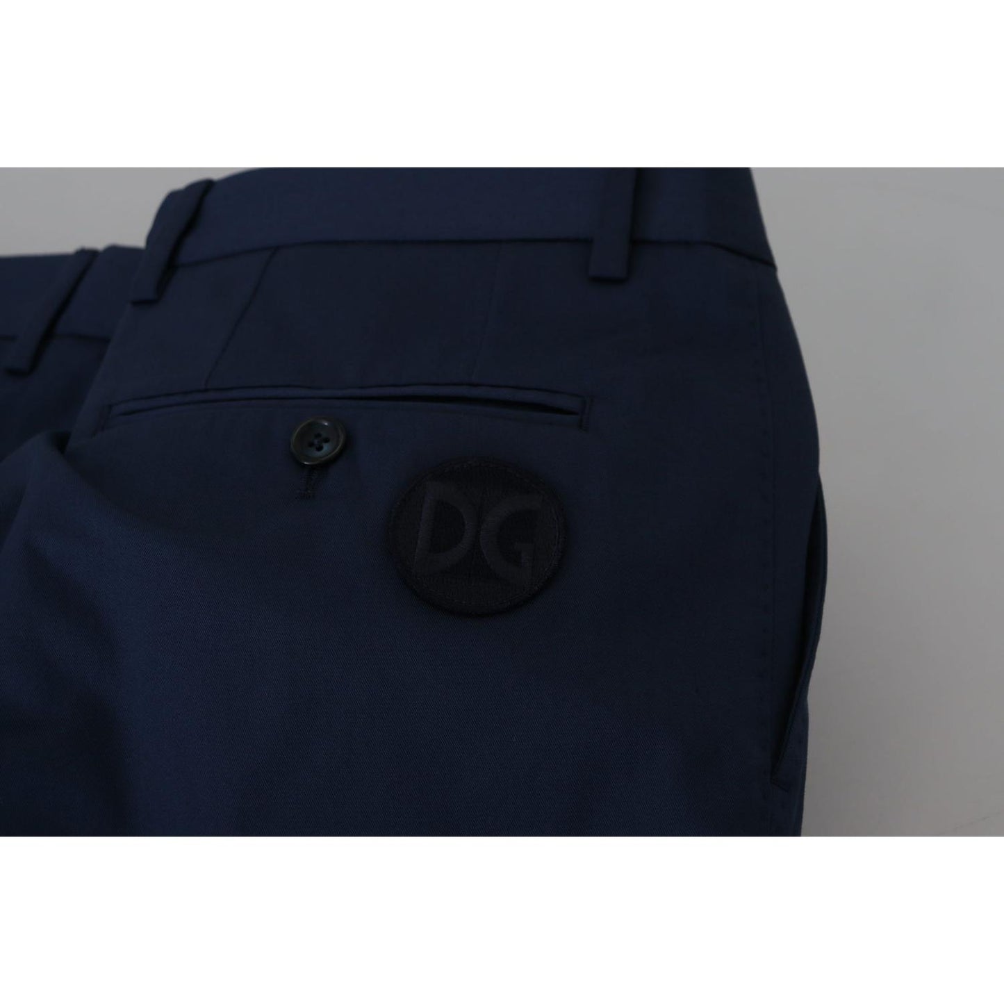 Dolce & Gabbana Blue Chinos Cotton Stretch Casual Shorts Shorts