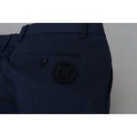 Dolce & Gabbana Blue Chinos Cotton Stretch Casual Shorts Shorts