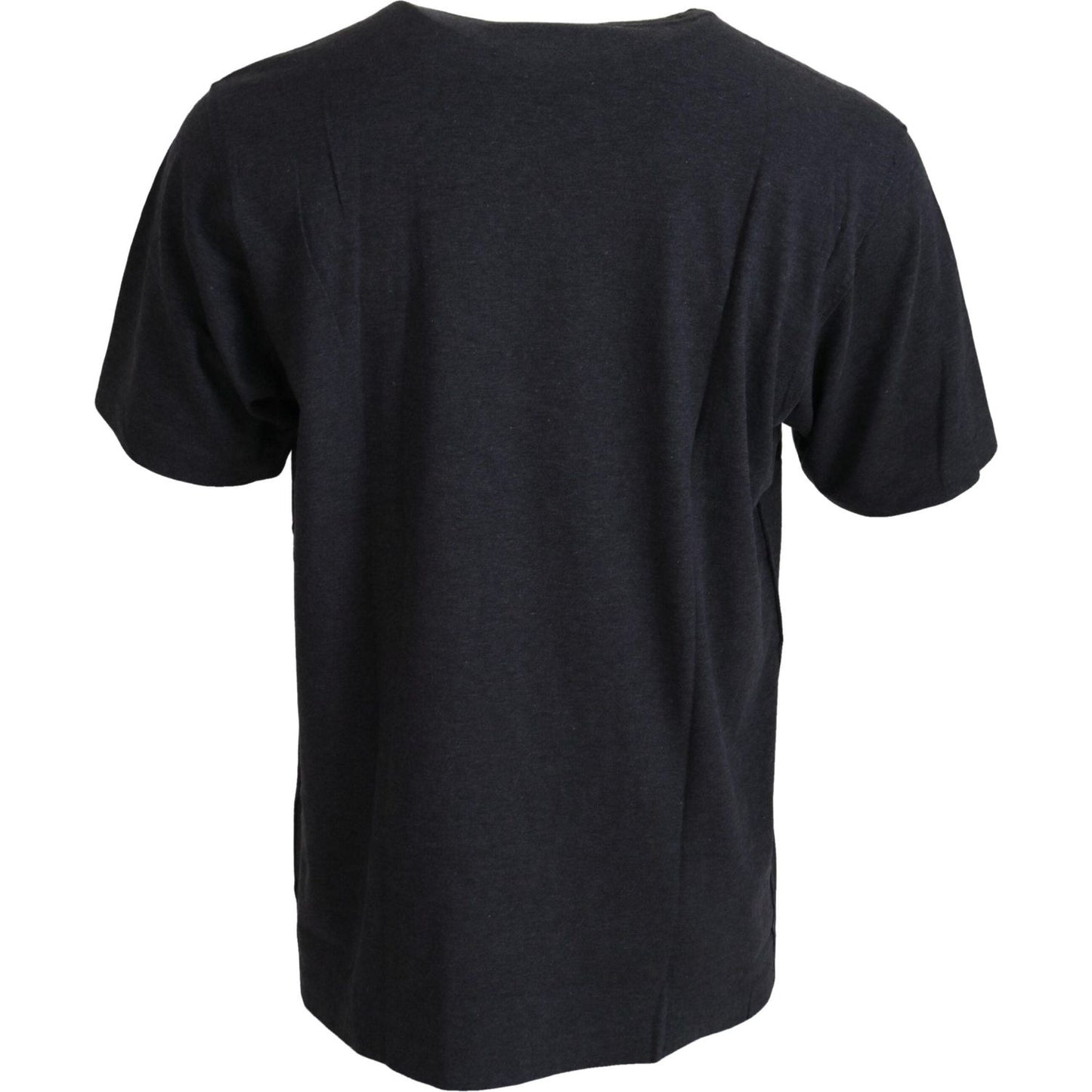 Dolce & Gabbana Gray Crewneck Cotton Short Sleeve T-shirt