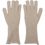 Dolce & Gabbana Ivory Cashmere Silk Hands Mitten Mens Gloves