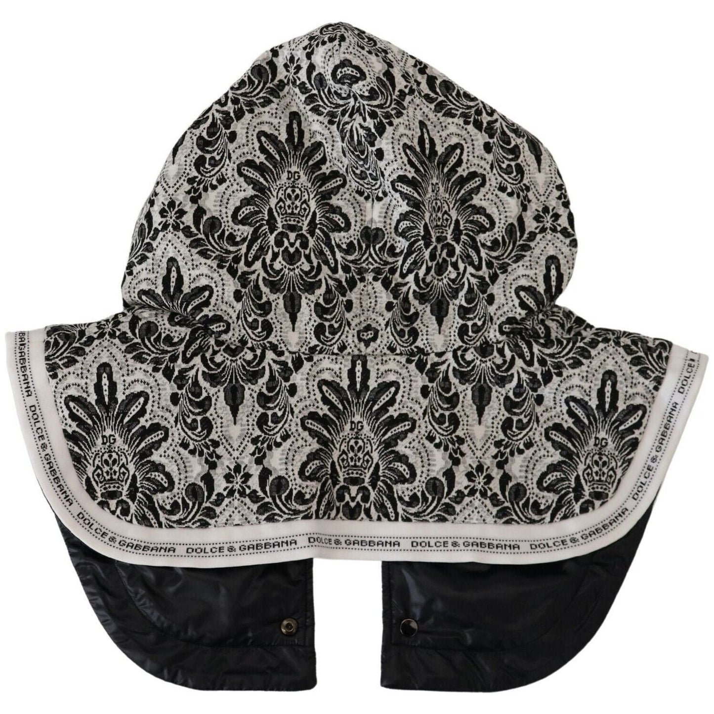 Dolce & Gabbana White Floral Whole Head Wrap One Size Cotton Hat