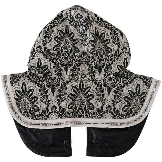 Dolce & Gabbana White Floral Whole Head Wrap One Size Cotton Hat