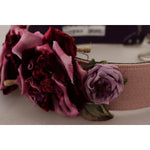 Dolce & Gabbana Multicolor Floral Appliques Metal Shoulder Strap