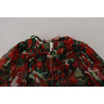 Dolce & Gabbana Multicolor Geranium A-line Knee Length Dress