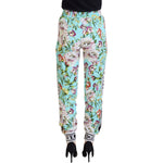 Dolce & Gabbana Multicolor Floral Sweatpants Pants