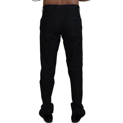Dolce & Gabbana Black Chino Formal Cotton Pants