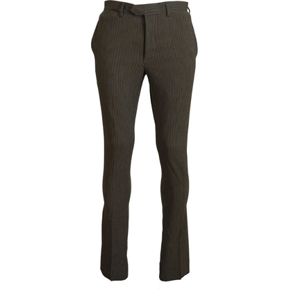 BENCIVENGA Multicolor Striped Pure Cotton Men Pants