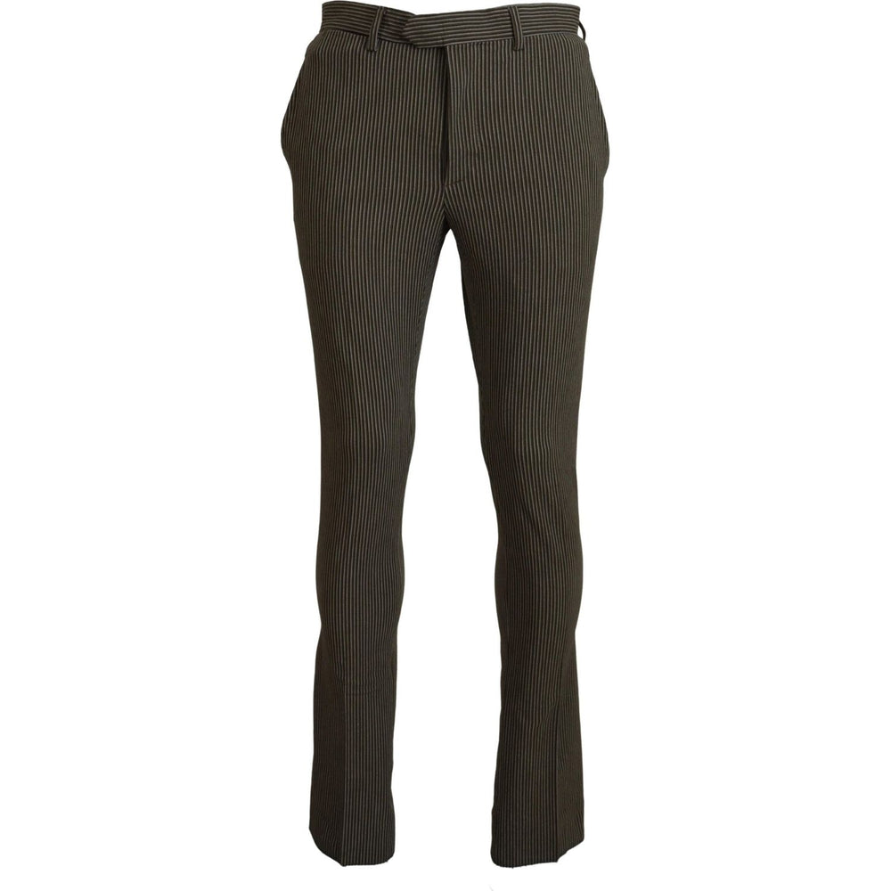 BENCIVENGA Multicolor Striped Pure Cotton Men Pants