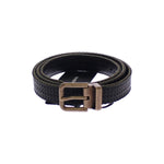 Dolce & Gabbana Blue Leather Logo Belt Belt