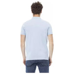 Baldinini Trend Light Blue Cotton Men Polo Shirt