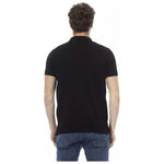 Baldinini Trend Black Cotton Men Polo