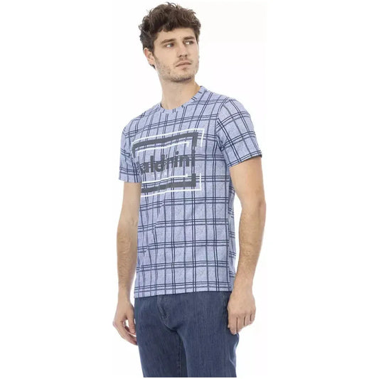 Baldinini Trend Light Blue Cotton Men T-Shirt