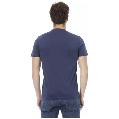 Baldinini Trend Blue Cotton Men T-Shirt