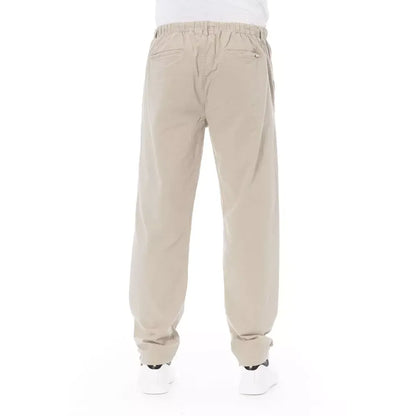 Baldinini Trend Beige Cotton Men Chino Pants