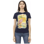 Trussardi Action Blue Cotton Women T-Shirt