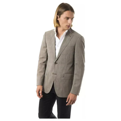 Uominitaliani Gray Wool Mens Blazer 1728,67345744032,Blazers - Men - Clothing,Clothing,Gray,IT50 | L,IT52 | XL,Men,Men - Clothing,New with tags,Uominitaliani